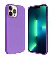 Apple iPhone 14 Pro 6.1'' İçi Kadife Silikon Kılıf Lila
