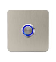 LOCKWAY Z403M Paslanmaz 304 Kare Zil butonu 70x70mm Mavi Renk