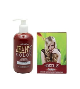 Saç Boyası Biber Kızılı 250 ml Ve Hairplus Saç Açıcı