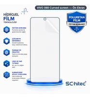 SChitec VIVO X60 Curved screen Uyumlu Ön Yüzey Nano Şeffaf Hidrojel Ekran Koruyucu