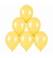 Sarı Renk Lateks makaron Balon (30 cm) - 6 Adet