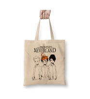 The Promised Neverland 02 Beyaz Bez Çanta Uzun Saplı Alışveriş Çantası Plaj Çantası