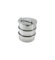 NO-18CM 3LÜ Metal Sefer Tası Derinlik : 6.5CM Taşıma Kulp=bağlama Kancalı