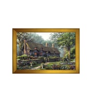 Manzara Temalı Kanvas Tablo 50 x 70 cm Gold Çerçeve
