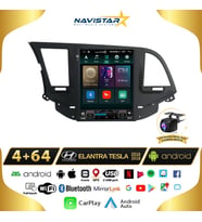 Hyundai Elantra Tesla 4GB + 64GB 2016-2018 Model Kablosuz Carplay Navigasyon Qled Multimedya Sistemi