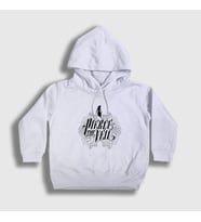 Presmono Unisex Çocuk Beyaz Logo Pierce The Veil Kapüşonlu Sweatshirt 382688tt (Beyaz)