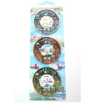 İstanbul Temalı Metal Magnet 3'lü Set Model 2