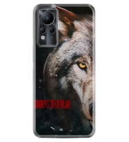 INFINIX Note 11 Pro Note 10 Hot 9 Play Kılıf Desemli Silikon Wolf Eyes 1758