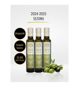 Organik Soğuk Sıkım 0,26 Asit Zeytinyağı 250 ml