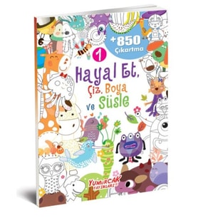 Hayal Et-Çiz-Boya-Süsle 850 Çıkartma -1