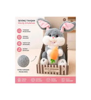 Peluş Havuçlu Tavşan Müzikli Hareketli Oyuncak 28 Cm