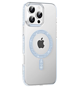 Durukar® iPhone 16 Pro Max Move Taşlı Magsafe Kapak - Mavi