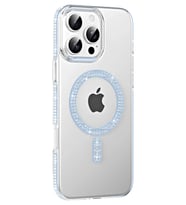 Durukar® iPhone 16 Pro Max Move Taşlı Magsafe Kapak - Mavi