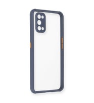 Realme 7 Pro Kılıf Miami Şeffaf Silikon - Gri