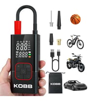KOBB KB412 Li-ion Şarjlı 150 PSI Dijital Göstergeli Akıllı Lastik Şişirme Pompası+ Powerbank + SOS + Led Lamba