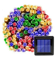 TechnoSmart Solar 100 Ledli 12 Metre Bahçe Aydınlatma Dekorasyon Güneş Enerjili Led RGB Işık