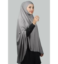 Sandy Hijab Büyük Boy Eşarp (Gri)