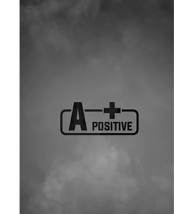 A + Pozitif Kan Grubu Araba Motorsiklet Etiket Sticker 14CM Siyah Renk
