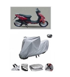 Ramzey RMZ 100-7  Su Geçirmez Motosiklet Brandası ARKA ÇANTA UYUMLU