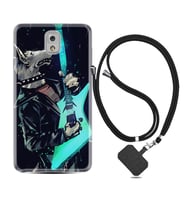 Samsung Note 3 4 5 8 9 20 Ultra 10 Lite Kılıf Boyun Askılı Silikon Dog Guitar 1789