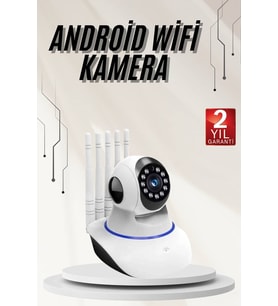 Northcity Güvenlik Kamerası Antenli Gece Görüşlü Sensörlü Harekete Duyarlı - Wi-Fi Bağlantılı 1080p HD Kamera