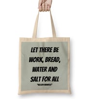 Nelson Mandela Quotes Art Gift Vintage Retro Style Bez Çanta Uzun Saplı