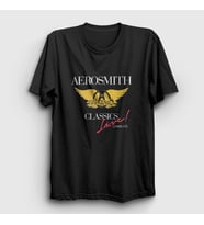 Presmono Unisex Siyah Classics Aerosmith T-Shirt 6682tt