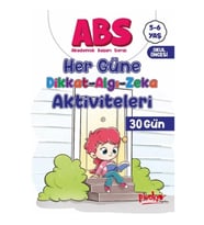 ABS 5-6 Yaş Her Güne Dikkat-Algı-Zeka Aktiviteleri 30 Gün