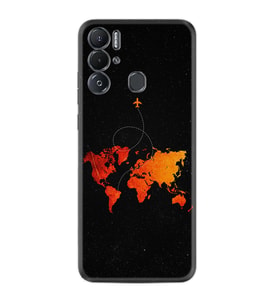 Tecno Pova Neo Kılıf Silikon Desen Özel Seri İz Bırakan Uçak 1778