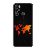 Tecno Pova Neo Kılıf Silikon Desen Özel Seri İz Bırakan Uçak 1778
