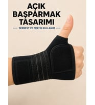 Avuç İçi Destekli El Bilekliği Metal Destekli Ayarlanabilir Bilek Ateli