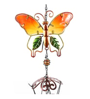 Kelebek Metal Rüzgar Çanı, Sarı, 74x16 (Sarı)