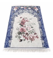 Lüks Hürrem Astarlı Seccade - Mavi 68 x 117 cm - 1040 gr