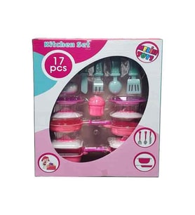 17 Parça Kictchen Oyun Seti 3772 (Pembe)