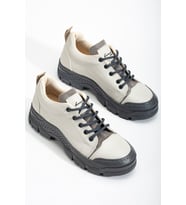 Peqas Gri Kadın Sneaker Günlük Ayakkabı (Karışık)