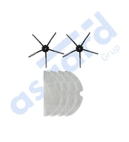 ROBOROCK Q7 , Q7+ , Q7 MAX , Q7 MAX+  Uyumlu 2 Yan Fırça 4 Mop PKT-iasgf0000541