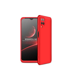Samsung Galaxy M12 Uyumlu Kılıf Zore Ays Kapak (Kırmızı)