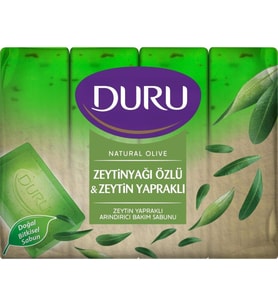 Duru Natural Olive Banyo Sabunu 4x160 Gr Zeytinyağı Özlü Arındırıcı