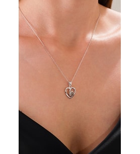 14 K White Gold Kaplama 925 Ayar 100 Dilde Seni Seviyorum Mercek Kolye