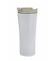 Çelik Termos Bardak 500 ml Thermos Mug Kupa Araç Termos Coffee Cup SDF522 Tea Cups 548 (Beyaz)