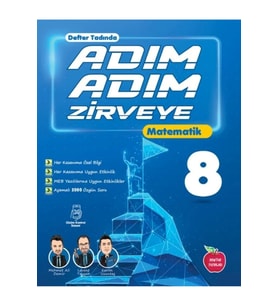 8.Sınıf Adım Adım Etkinlikli Konu Anlatımlı Soru Bankası -Matematik -( Agustos 2024 Basım)