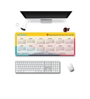 SonicTouch 2027 Takvimli Klavye Mousepad 40x90cm Sıvı Geçirmez Yüzey Kişiye isme Firmaya Özel