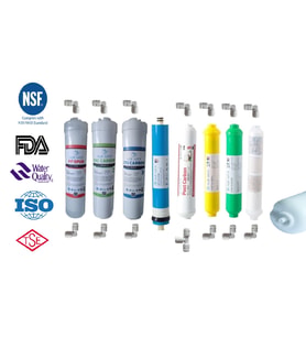 AQUAFLY 12" Inline 8 FİLTRE 11 AŞAMA Su Arıtma Filtresi Kapalı Kasa Cihaz Uyumlu