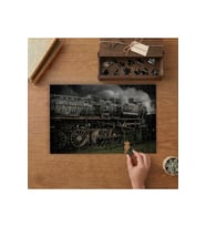 Nostaljik Buharlı Tren Tasarımı 240 parça Ahşap Puzzle Ahşap Kutuda MP04523