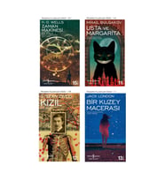 Zaman Makinesi Bir Buluş + Usta Ve Margarita + Kızıl + Bir Kuzey Macerası- 4 Kitap Set