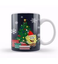 Spongebob Square Pants Christmas Tree Kupa Bardak Porselen