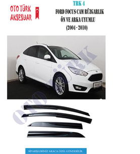 Ford Focus 2 2004-2010 Mugen Cam Rüzgarlığı  Ön Arka Sunplex
