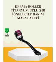 Titanyum Dermaroller 540 İğne Cilt Onarım ve Kolajen Üretim Desteği