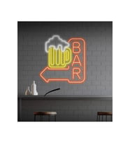 BAR Yazılı ve Şekilli Neon Tabela