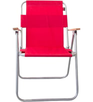 Andoutdoor Ahşap Kollu Kamp Sandalyesi